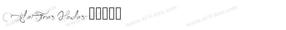 Ail et Fines Herbes字体转换